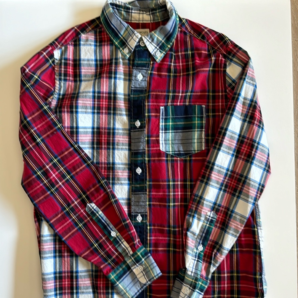 Crewcuts, Size 12, Boys' Ludlow Premium fine cotton dress shirt in mixed plaid